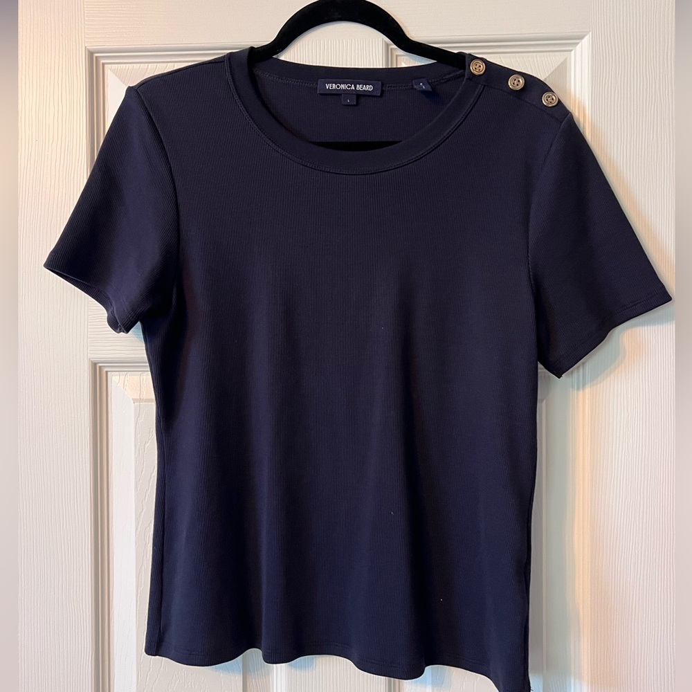 Veronica Beard Blue Pruitt tee